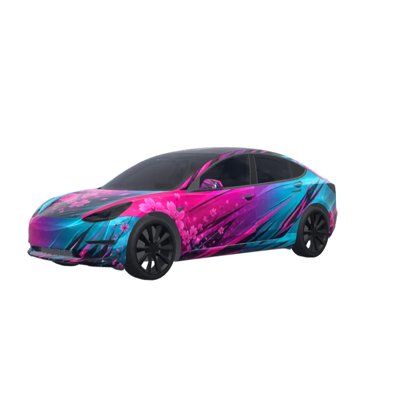 Fuchsia to Turquoise Fade 3D preview