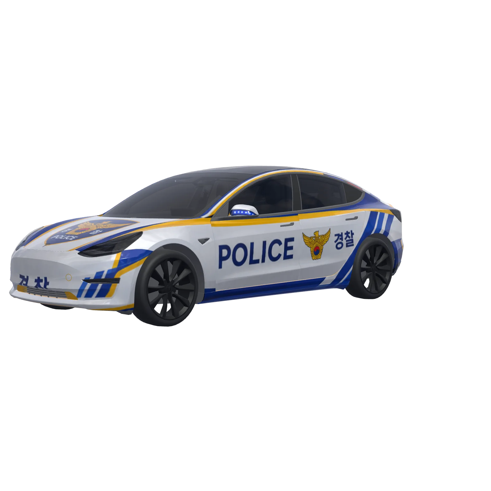 Korean Police Livery 3D-förhandsvisning