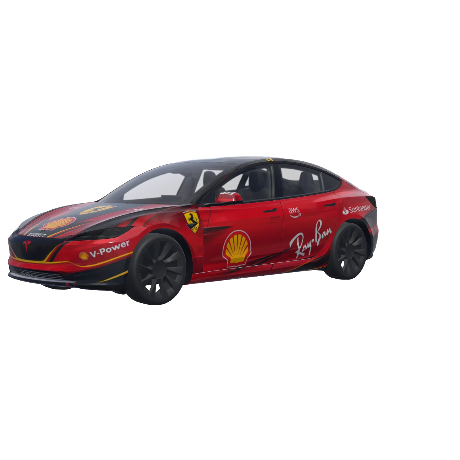 Ferrari F1 2024 Rosso Corsa 3D-preview
