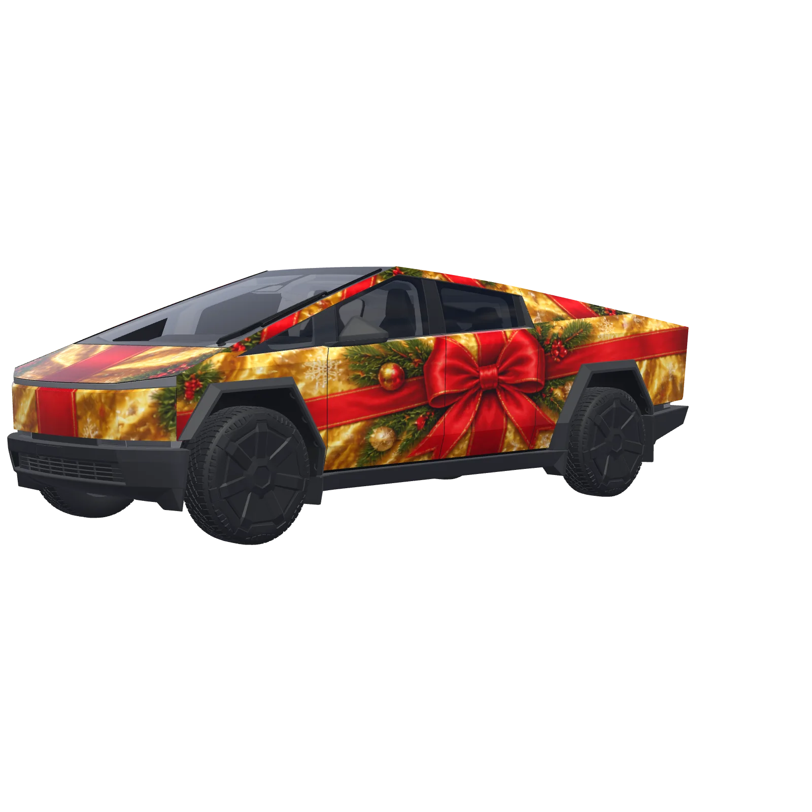 Giant Gift with Red Bow 3D preview