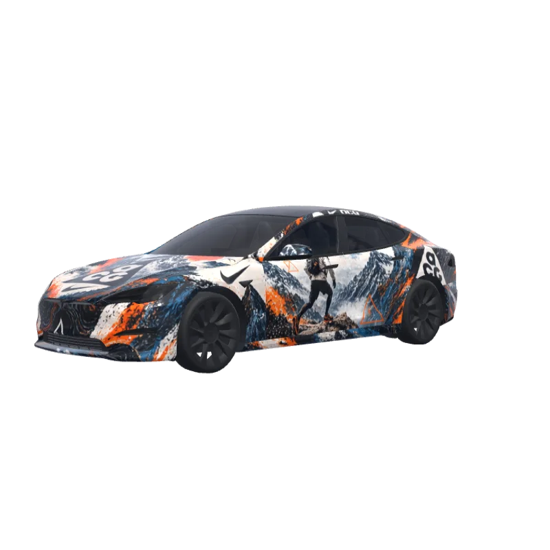 Nike ACG-Inspired Outdoor · Model S 2021+ wrap in 3D