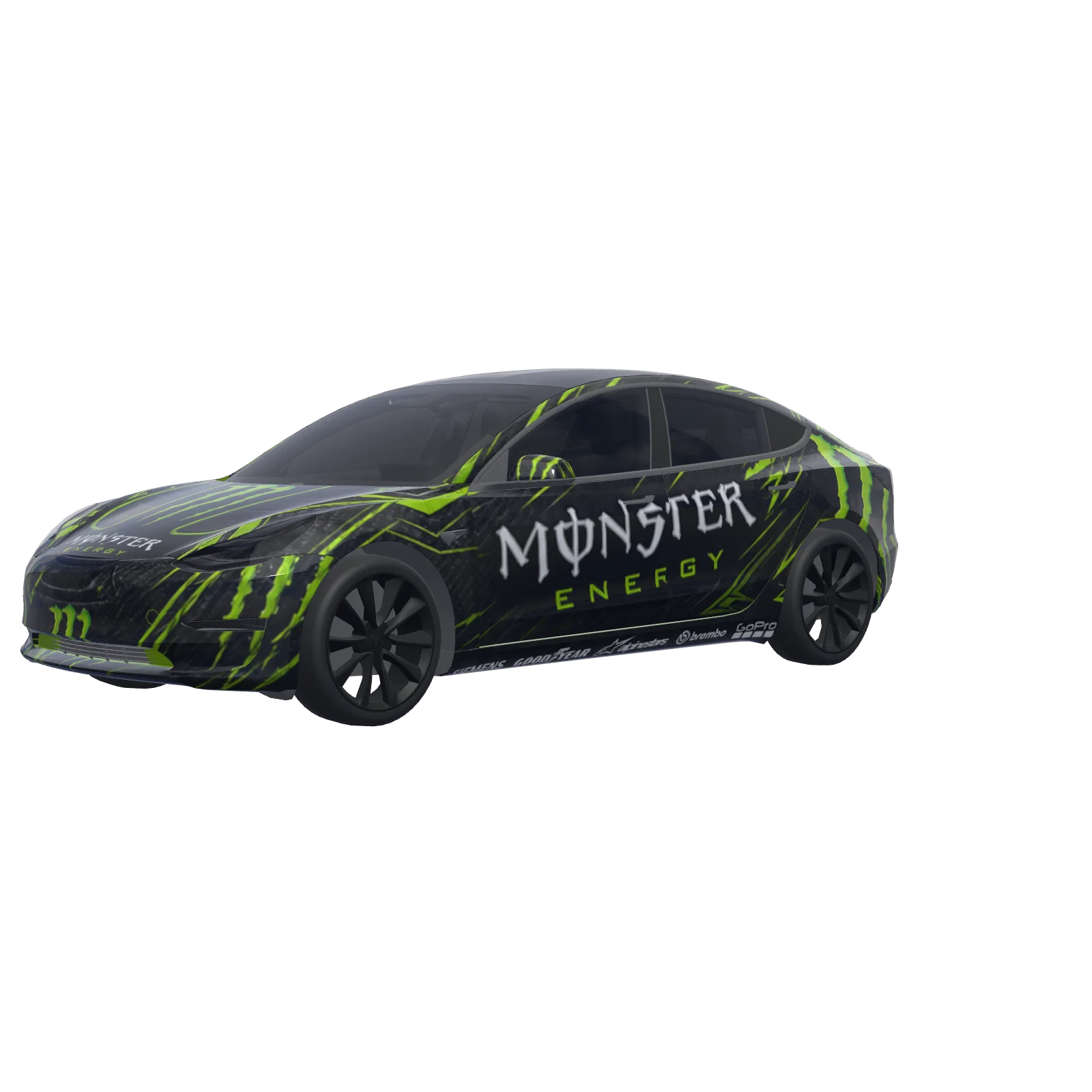 Monster Energy Claw Livery · Model 3-Wrap in 3D