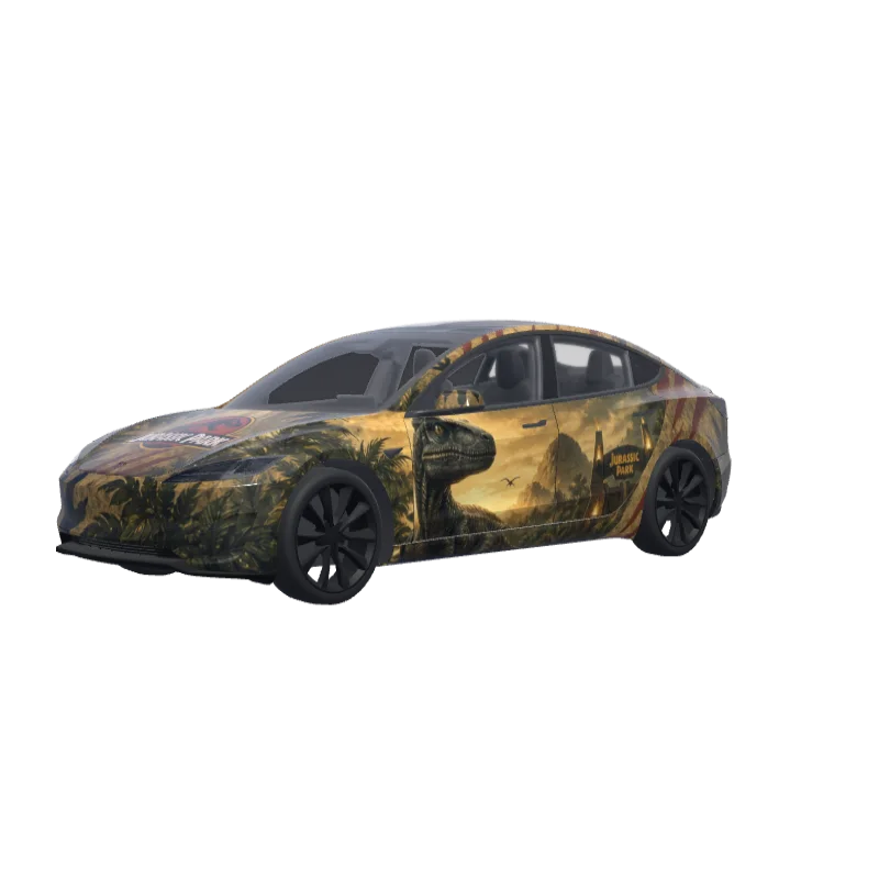 Jurassic Park Jungle · Model 3 (2024+) Performance wrap in 3D