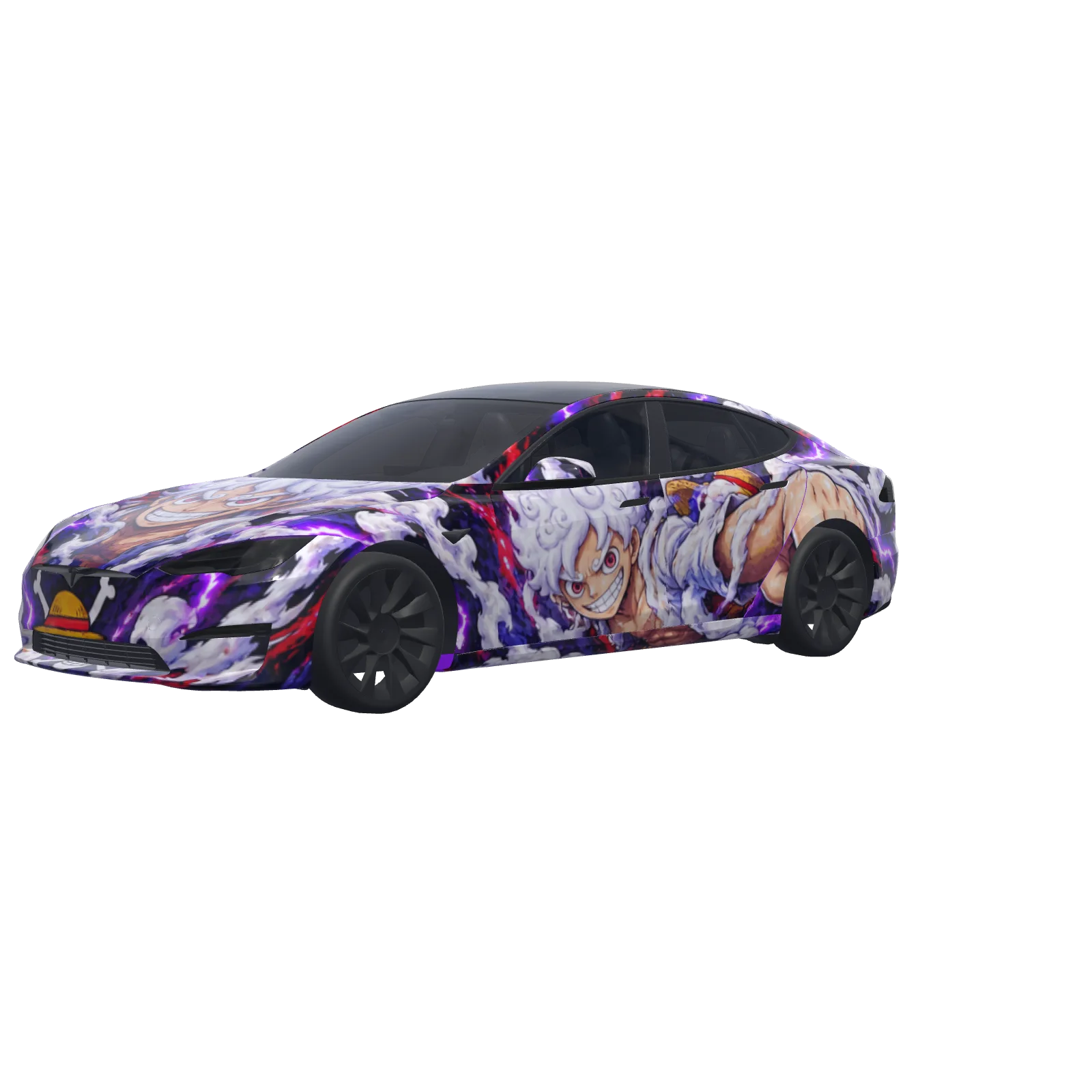 Gear 5 Luffy · wrap Model S 2021+ en 3D