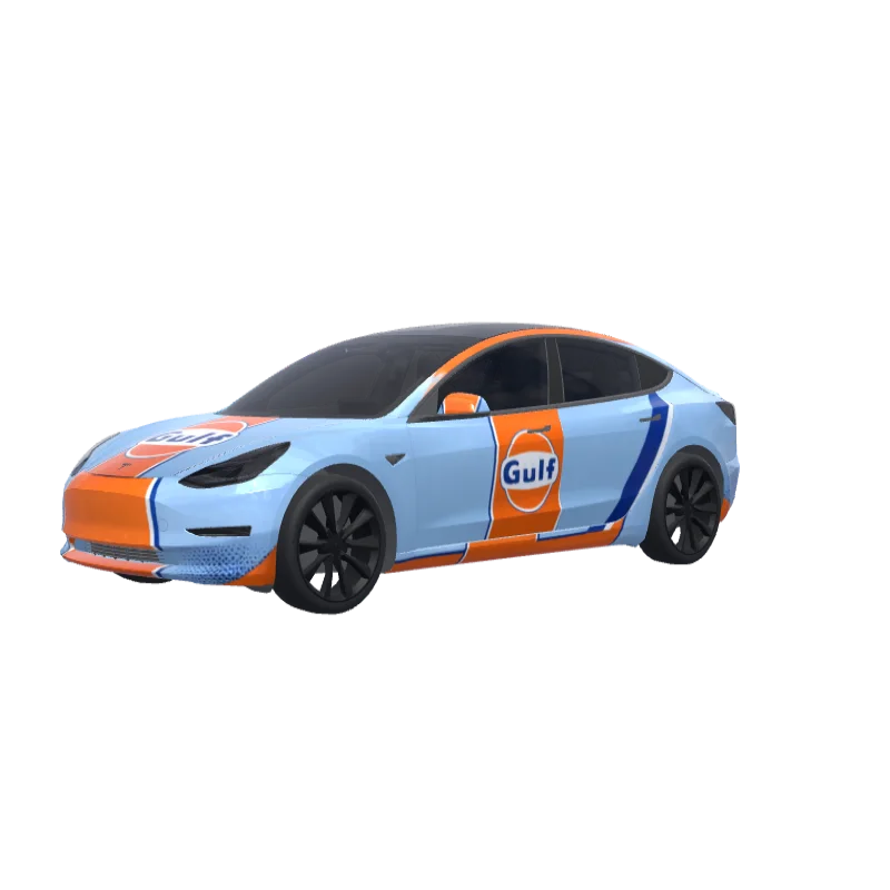 Gulf Racing Stripes 3D preview