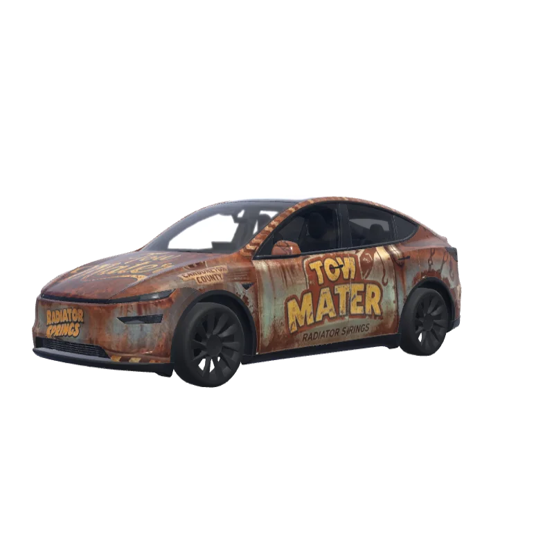 Mater from Cars · Model Y (2025+) Premium wrap in 3D