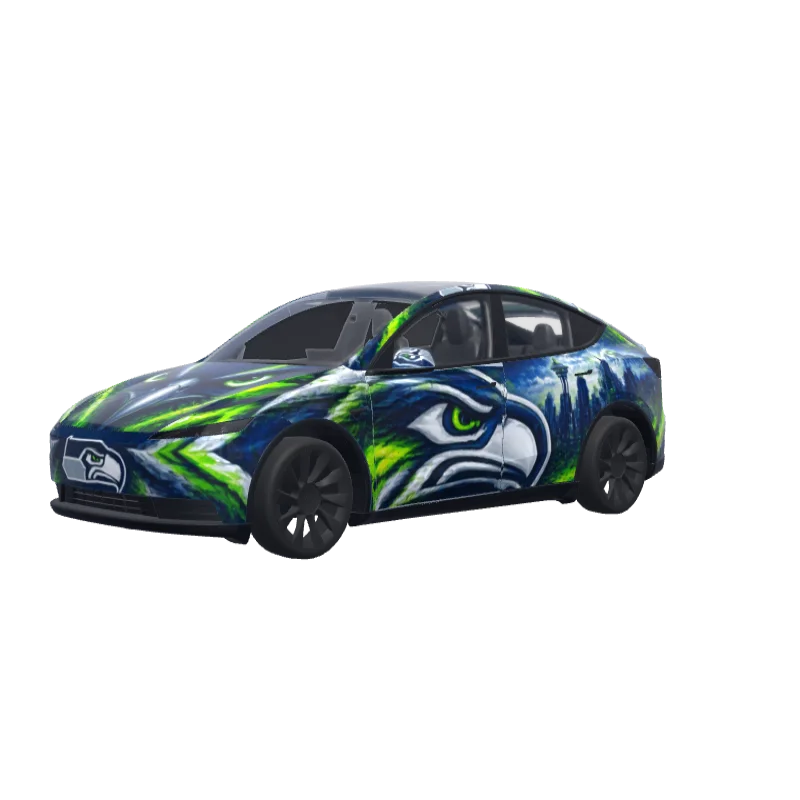 Seattle Seahawks · Model Y (2025+) Standard wrap in 3D