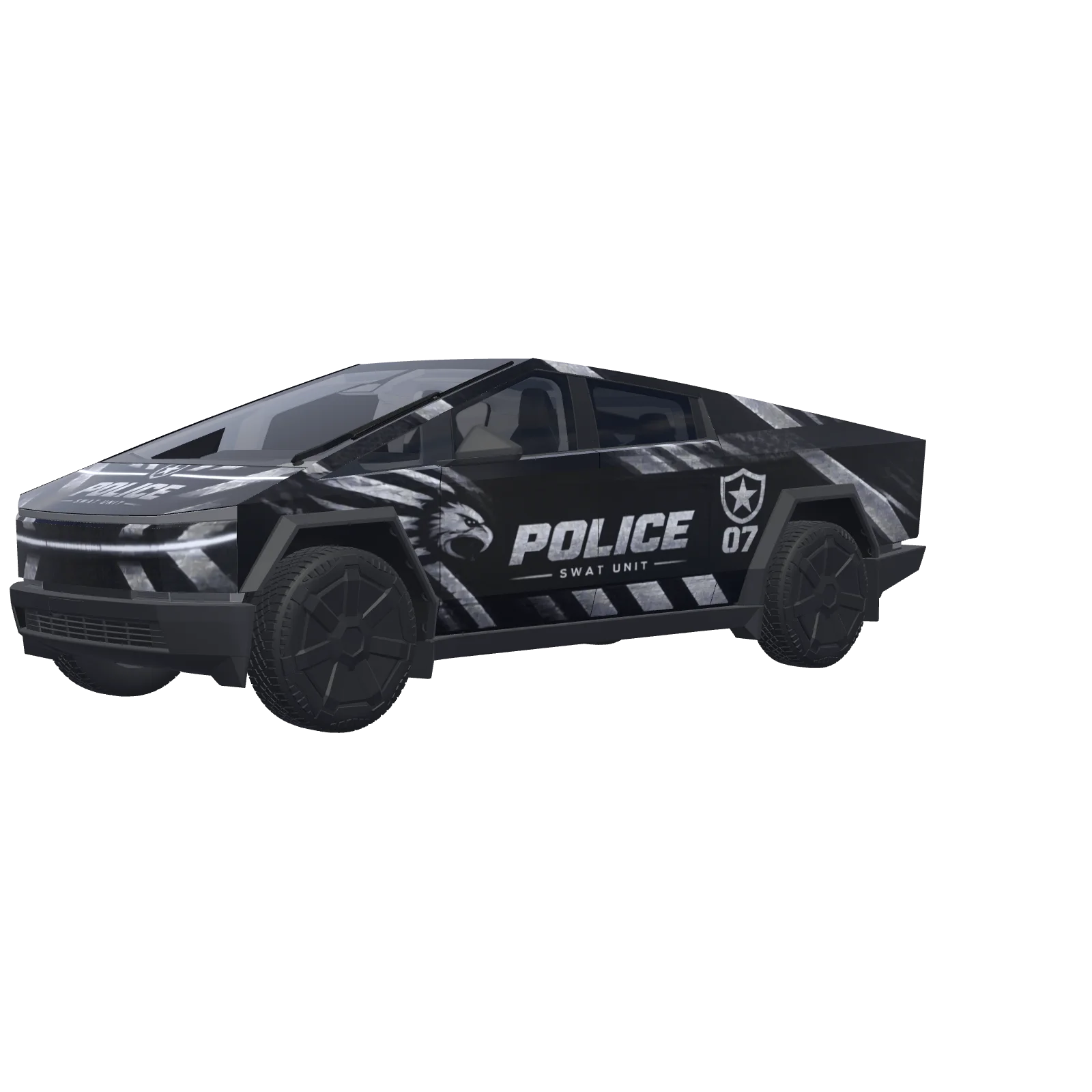 Tactical SWAT Police Truck 3D preview