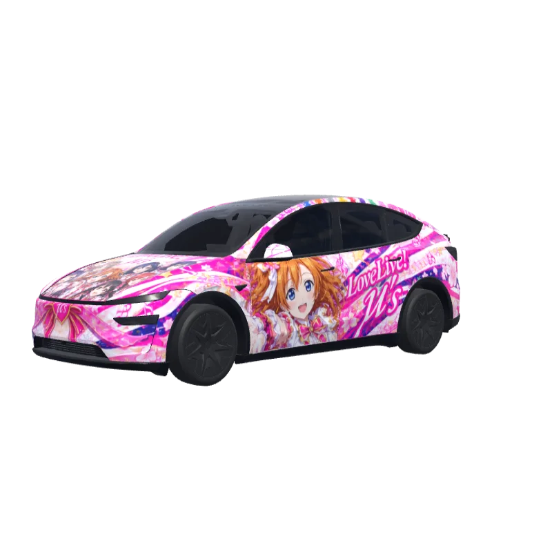 Love Live! Muse Itasha · Model Y L wrap in 3D