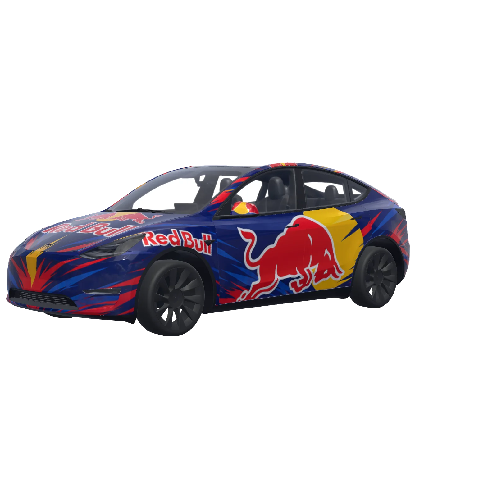 Red Bull Red, Blue & Yellow · vinilo de Model Y en 3D