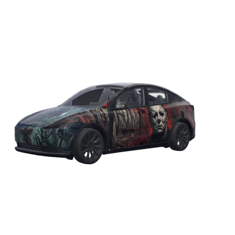 Horror Movie Icons · Model Y (2025+) Standard wrap in 3D