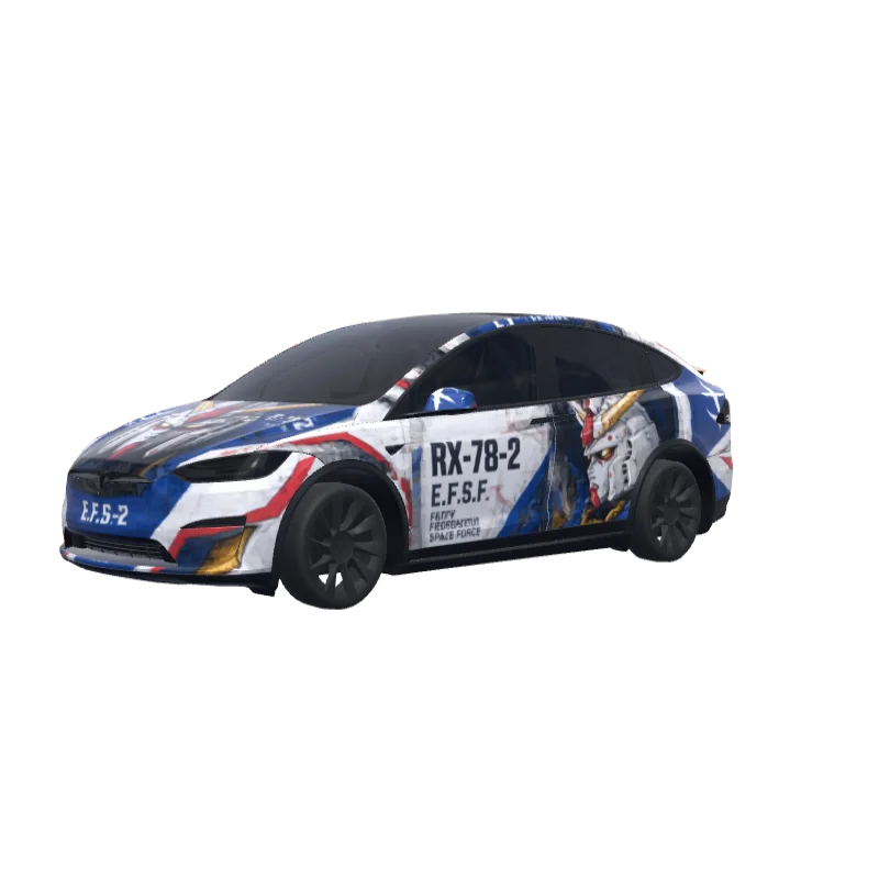 Gundam Mecha · Model X 2021+ wrap in 3D