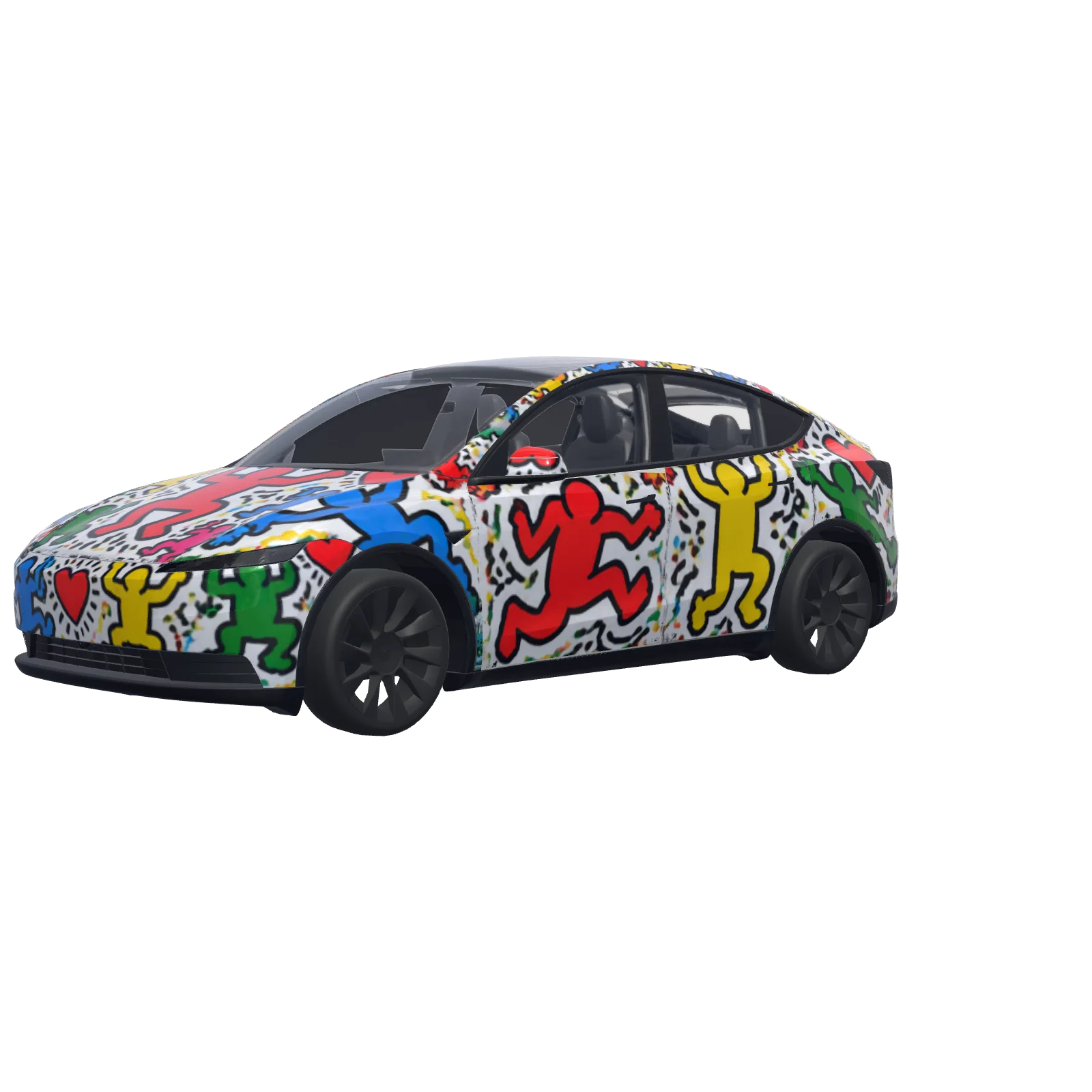 Keith Haring Dancing Figures 3D preview