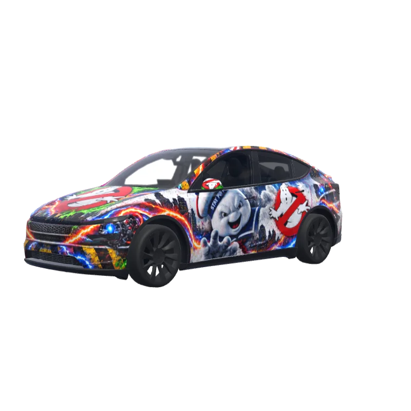 Ghostbusters Theme · Model Y (2025+) Premium wrap in 3D
