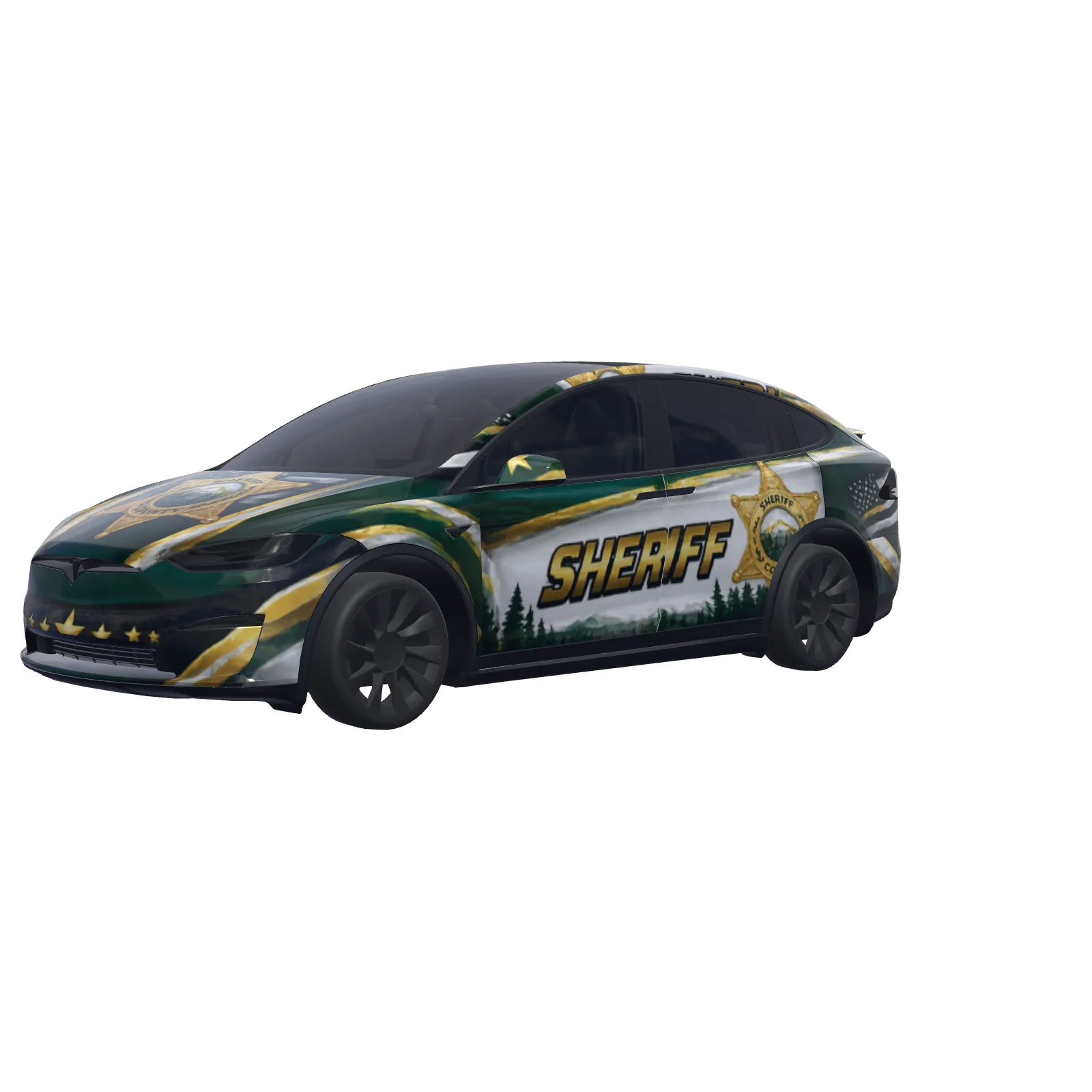 Green & Gold Sheriff Patrol 3D preview
