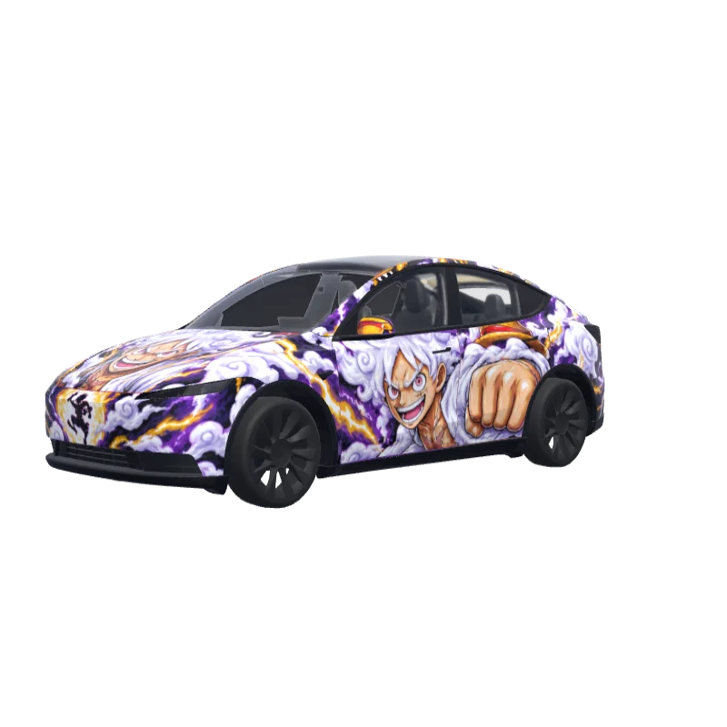 Gear 5 Luffy Fists · Model Y (2025+) Standard wrap in 3D