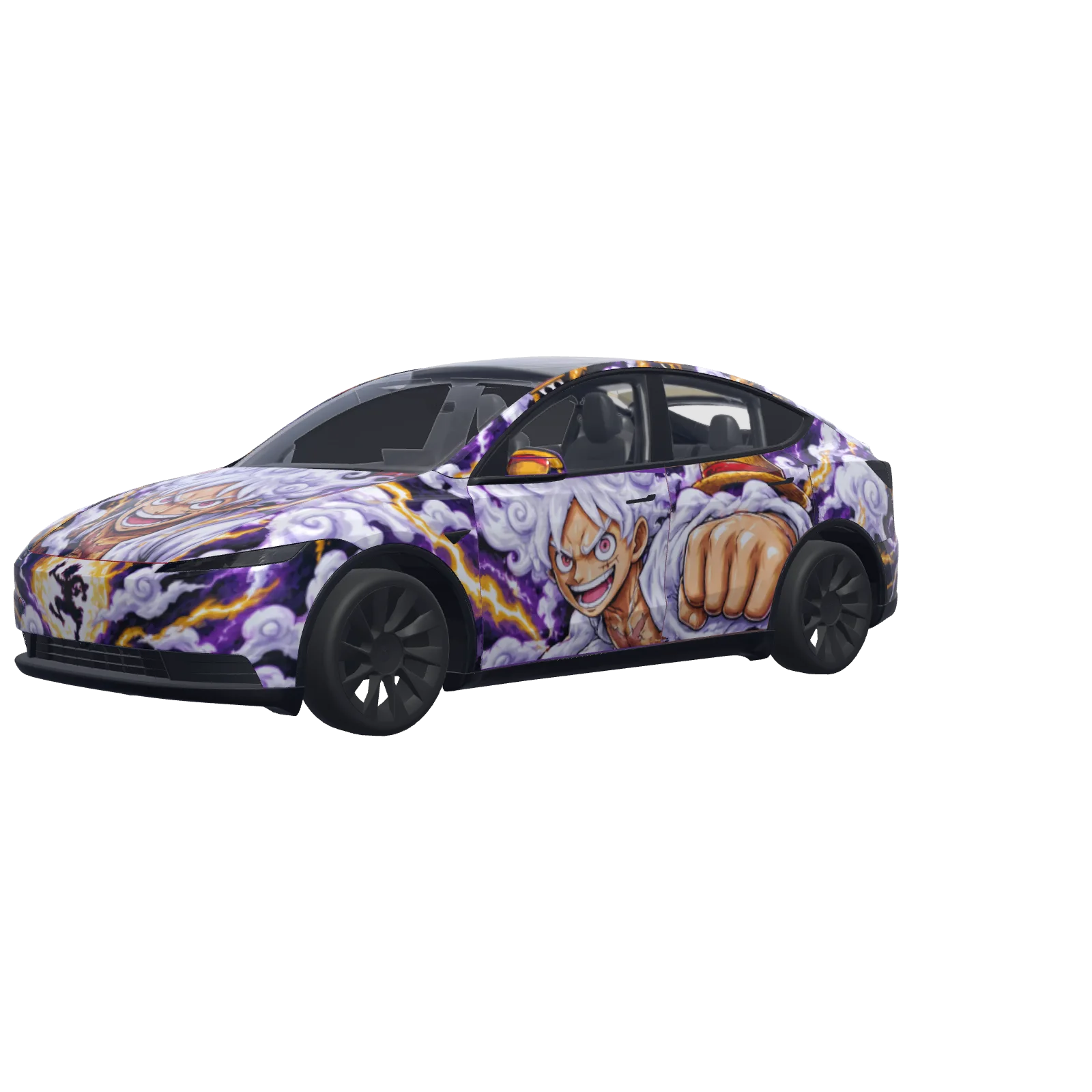 Gear 5 Luffy Fists · wrap Model Y (2025+) Standard en 3D