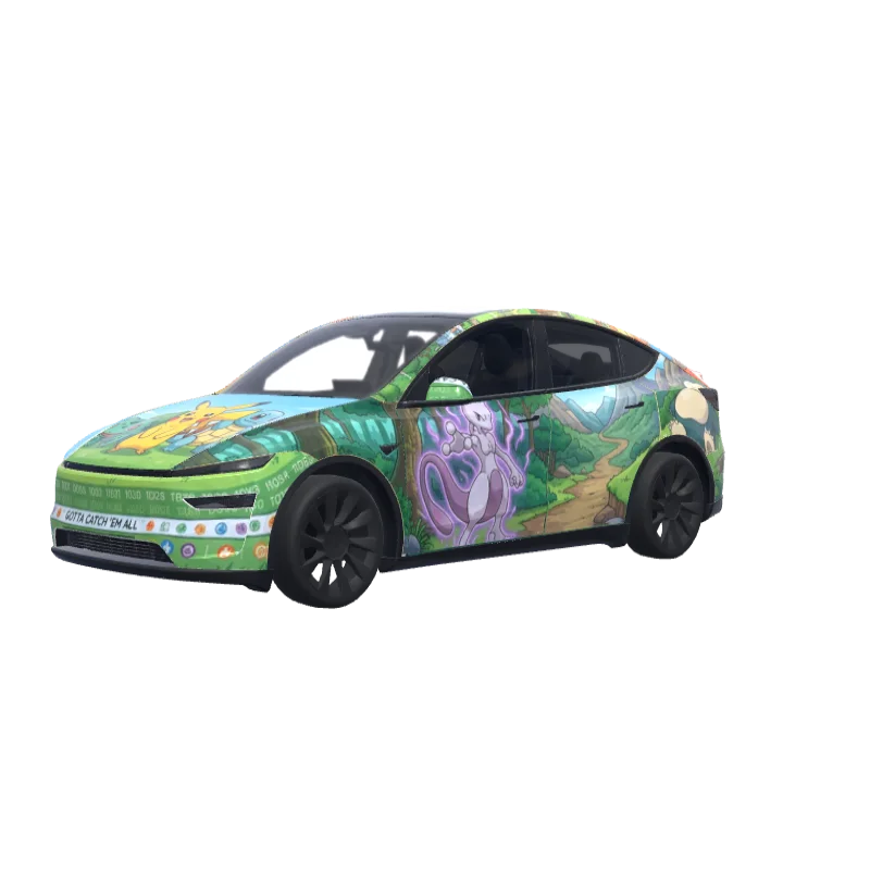 Pokémon Gen 1 Panorama · Model Y (2025+) Premium wrap in 3D