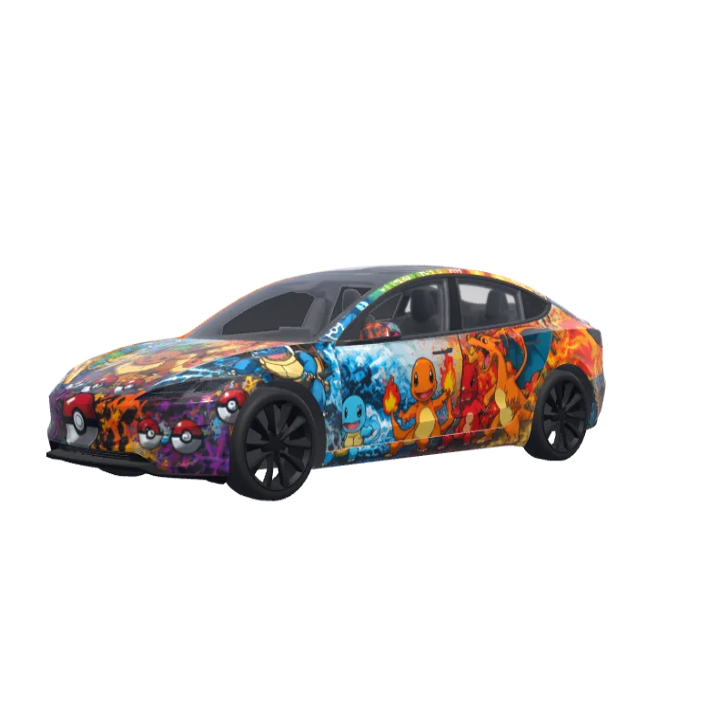Pokémon Gen 1 Starters · Model 3 (2024+) Performance wrap in 3D