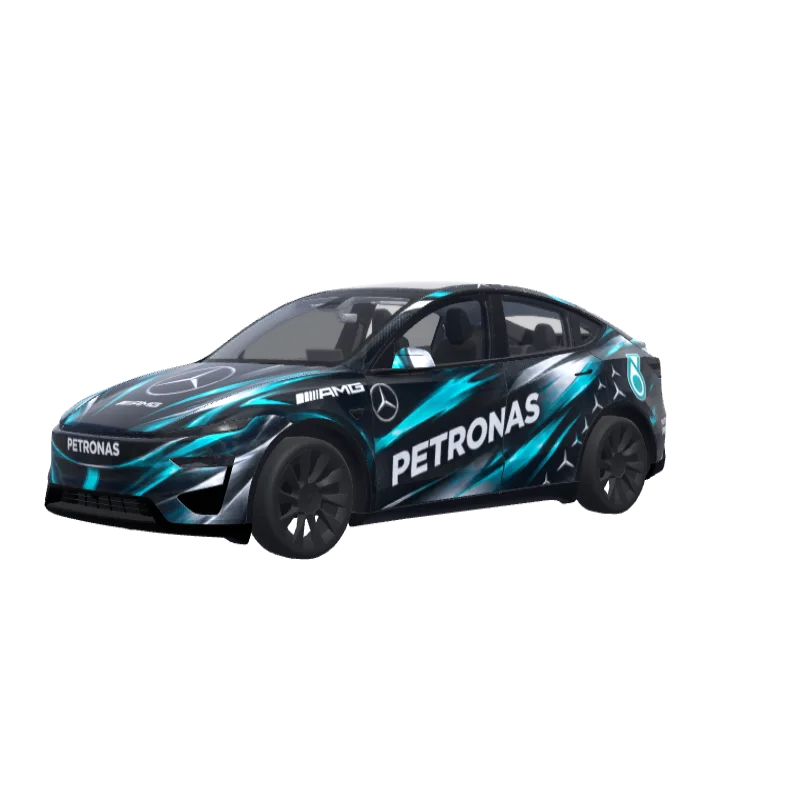 Mercedes-AMG Petronas F1 · Model Y (2025+) Performance wrap in 3D
