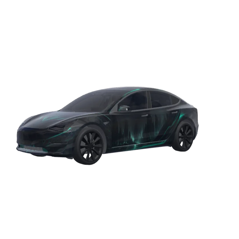 Dark Futuristic with Lime Accents 3D preview