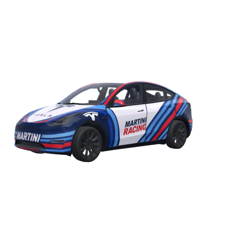 Martini Racing × Tesla 3D preview