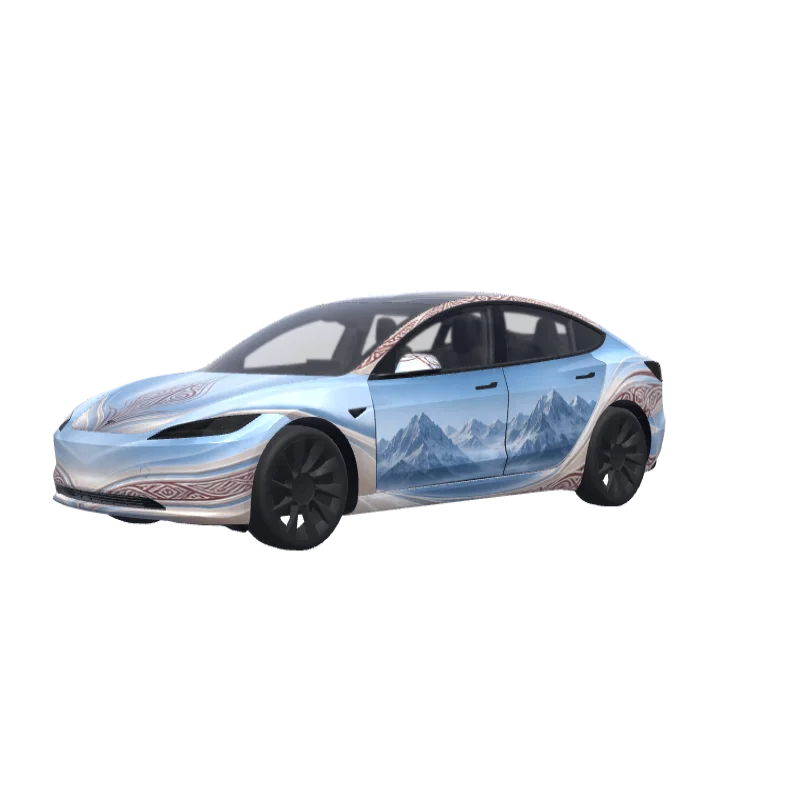 Glacier Blue & Pearl Champagne 3D preview
