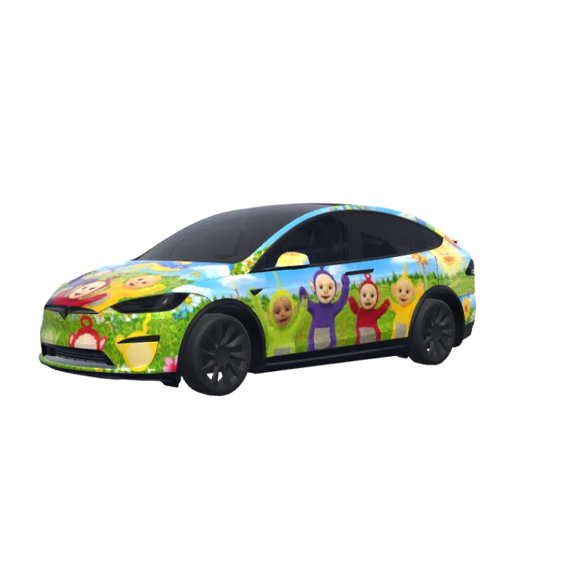 Teletubbies Theme · Model X 2021+ wrap in 3D