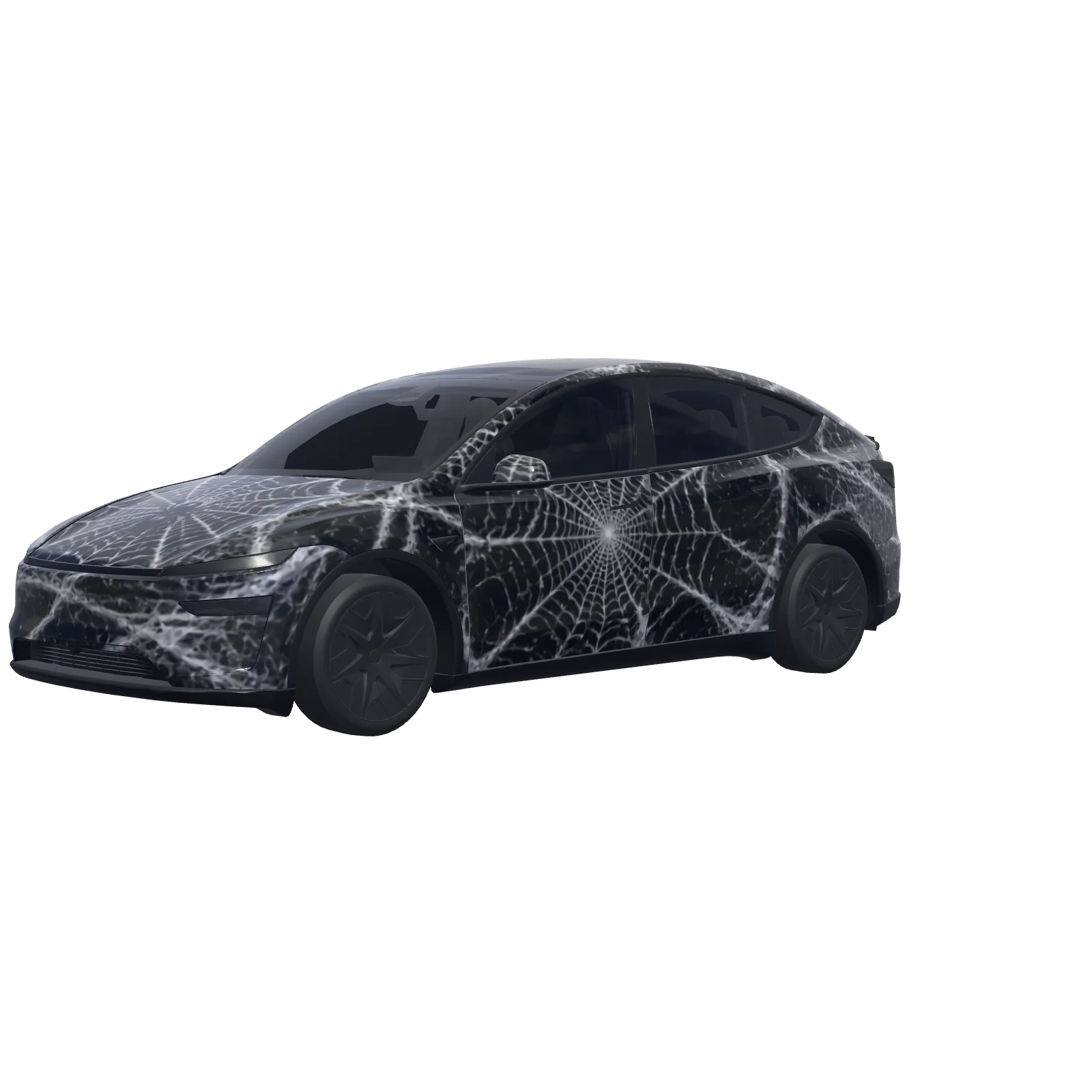 Spider Web Night · Model Y L wrap in 3D