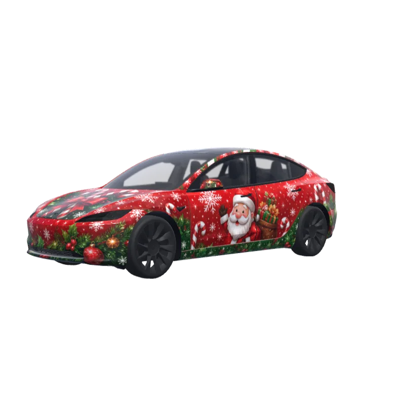 Christmas Candy Canes · Model 3 (2024+) Standard & Premium wrap in 3D