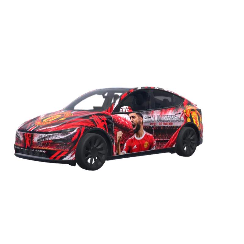 Manchester United · Model Y (2025+) Premium wrap in 3D
