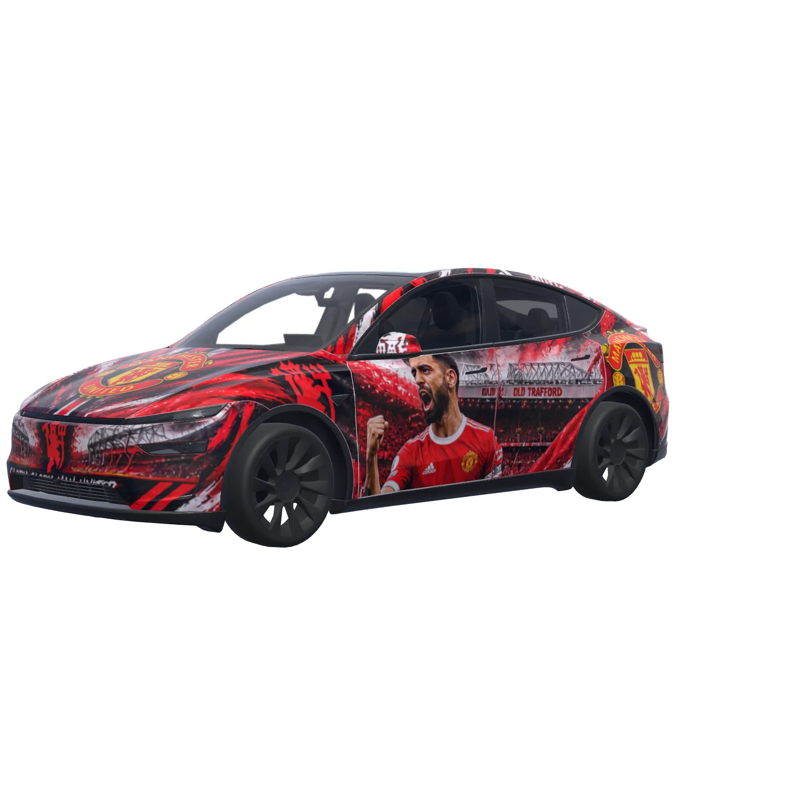 Manchester United · Model Y (2025+) Premium-wrap in 3D