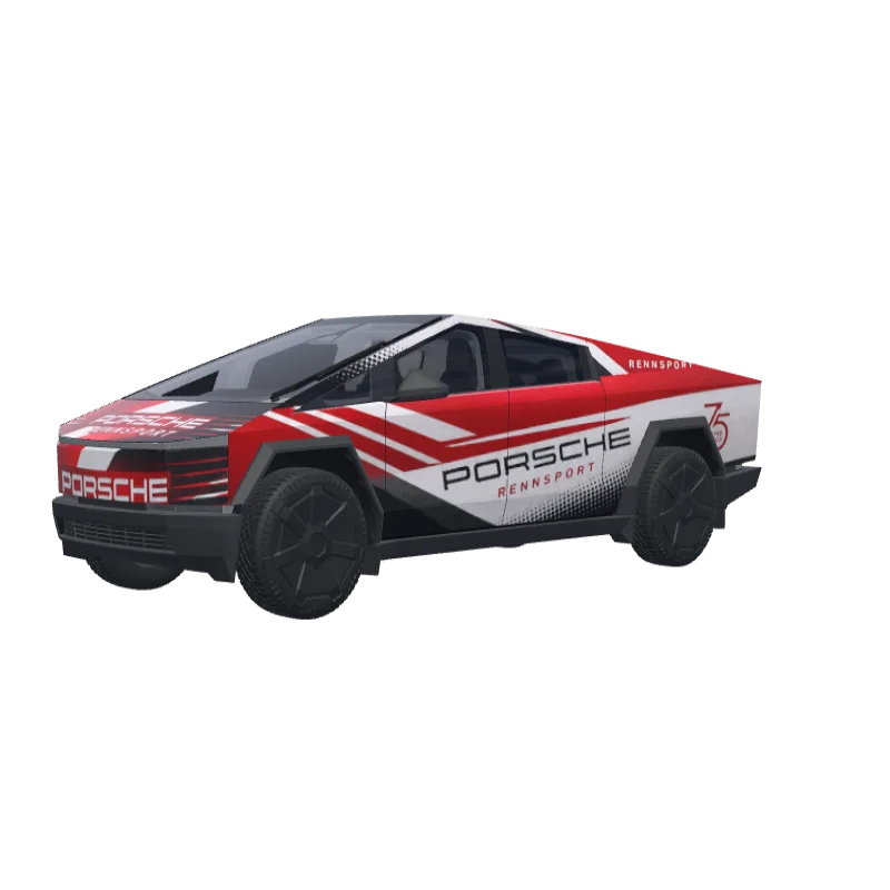Porsche Rennsport · Cybertruck wrap in 3D