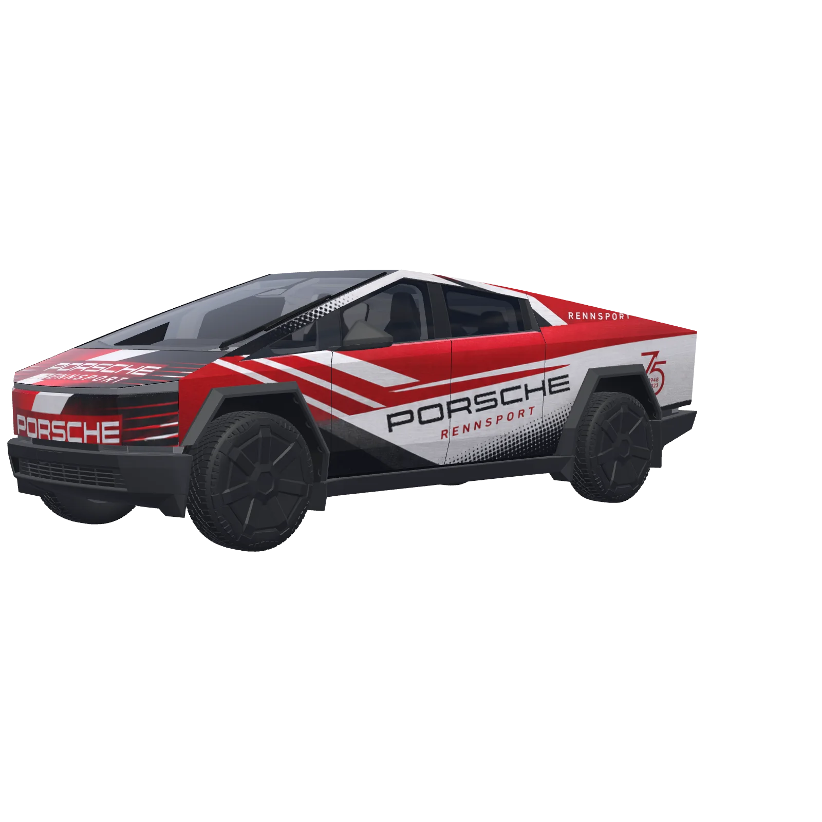 Porsche Rennsport · Cybertruck wrap in 3D