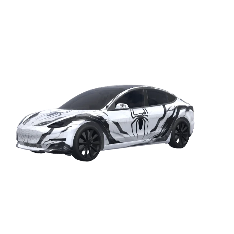 White Spider-Man Tech Suit · Model 3 wrap in 3D