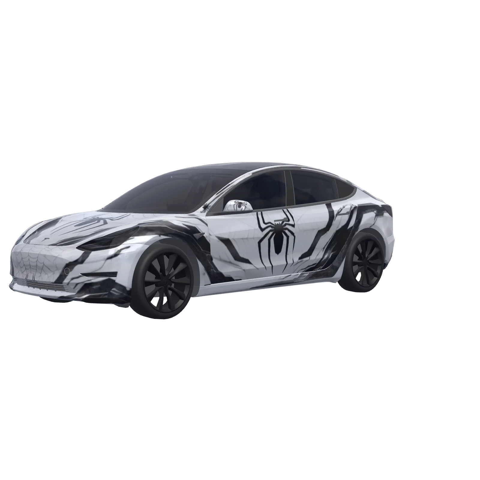 White Spider-Man Tech Suit · Model 3-Wrap in 3D