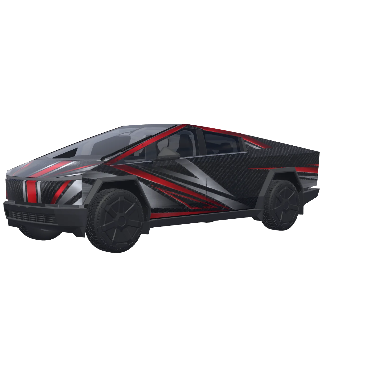 Vista previa 3D de Carbon Fiber Racing Stripes