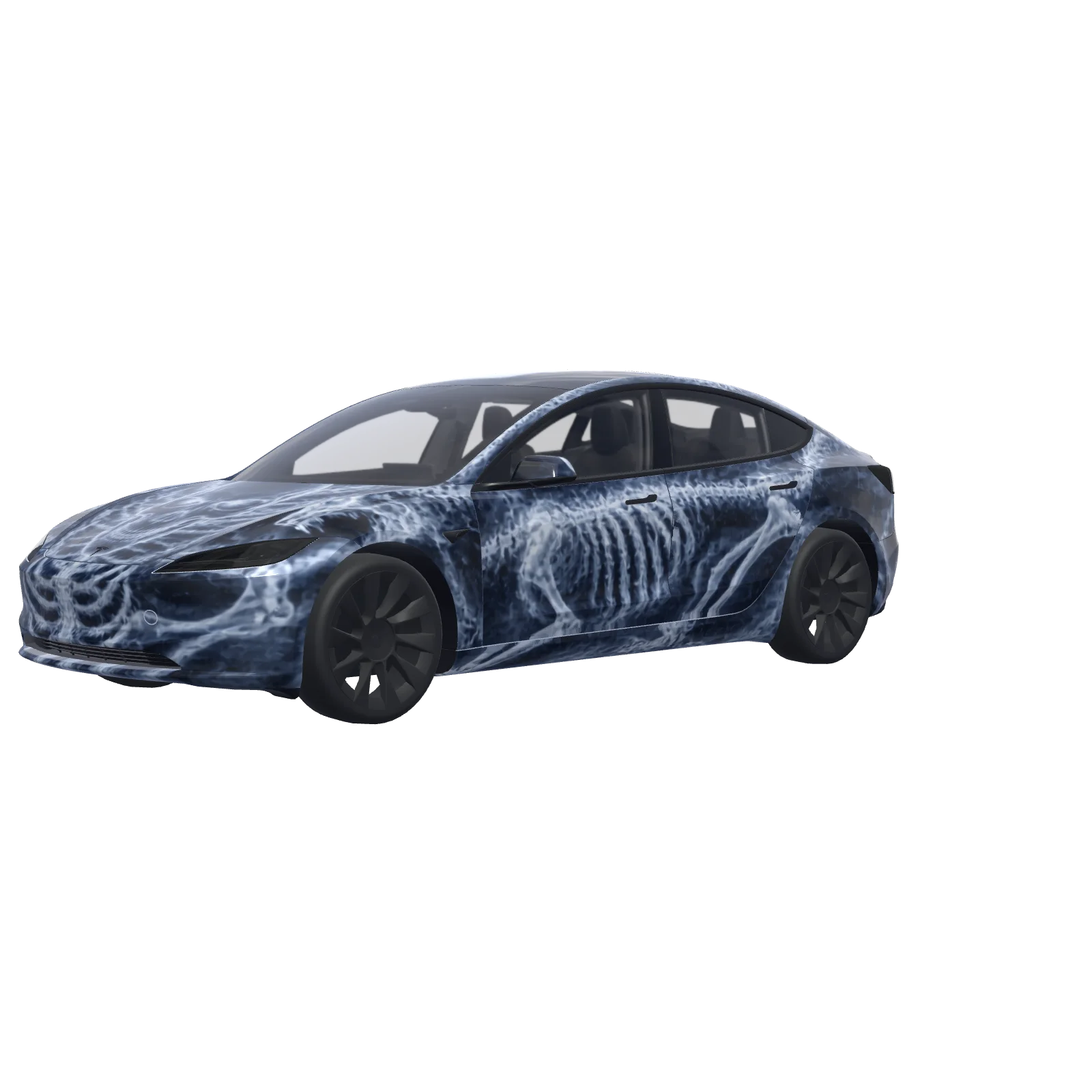 X-Ray Skeleton · Model 3 (2024+) Standard & Premium wrap in 3D