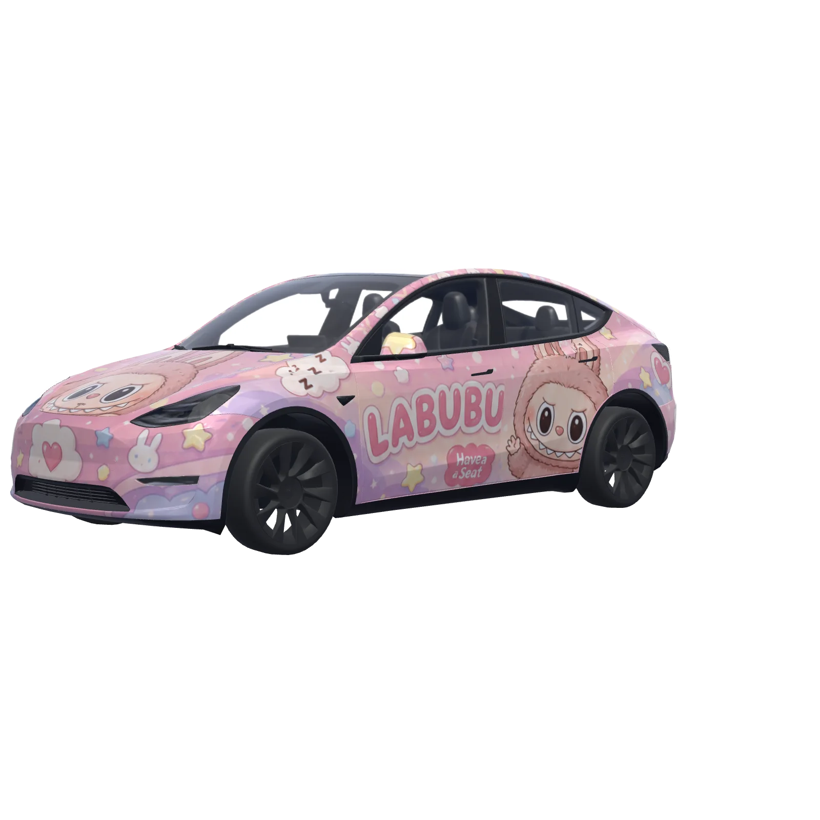 Labubu Cartoon · vinilo de Model Y en 3D