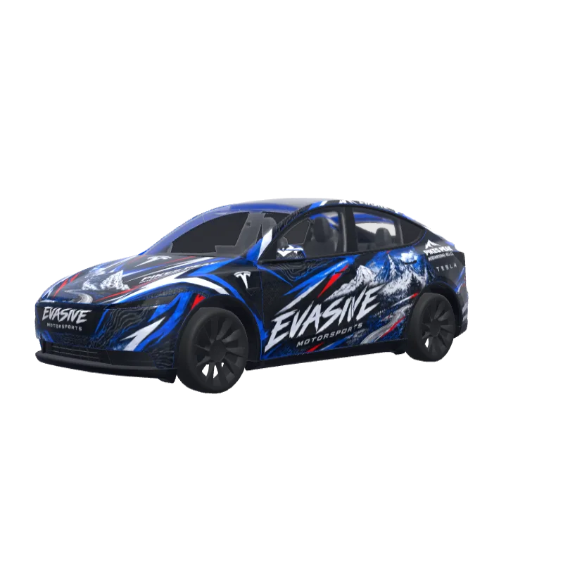 Pikes Peak Hill Climb Racer · Model Y (2025+) Standard wrap in 3D