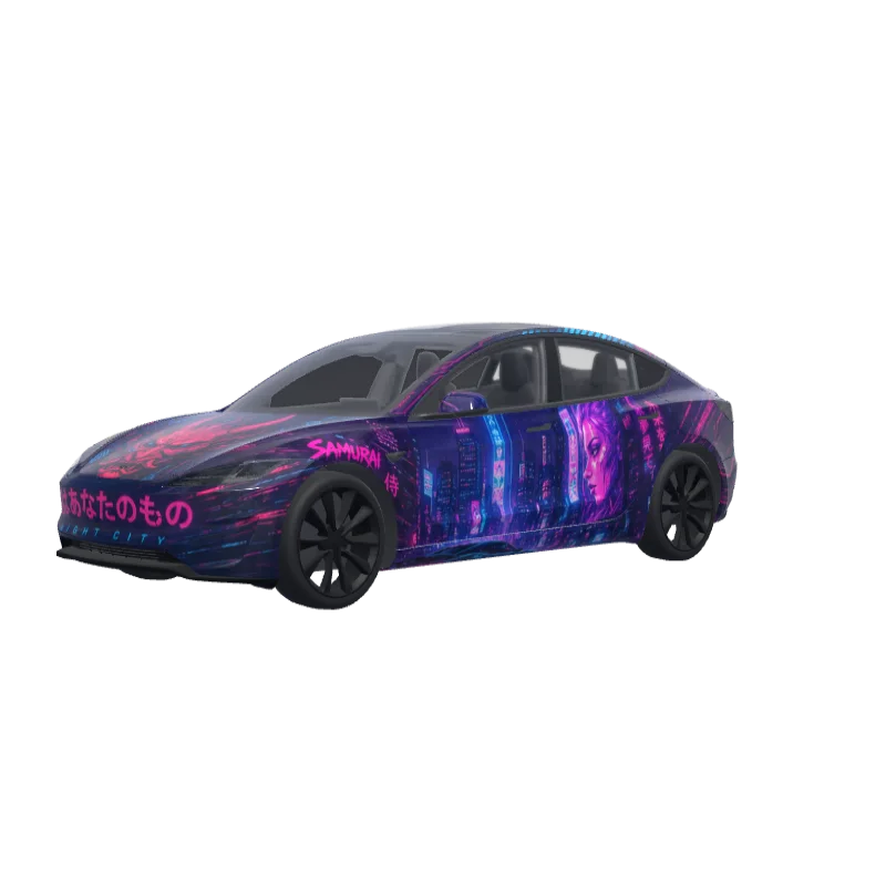 Cyberpunk 2077 · Model 3 (2024+) Performance wrap in 3D