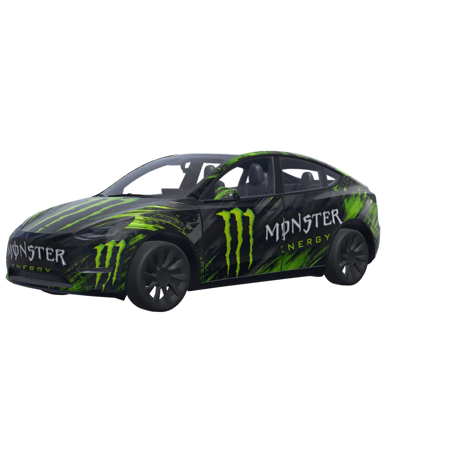 Monster Energy Logos · vinilo de Model Y en 3D