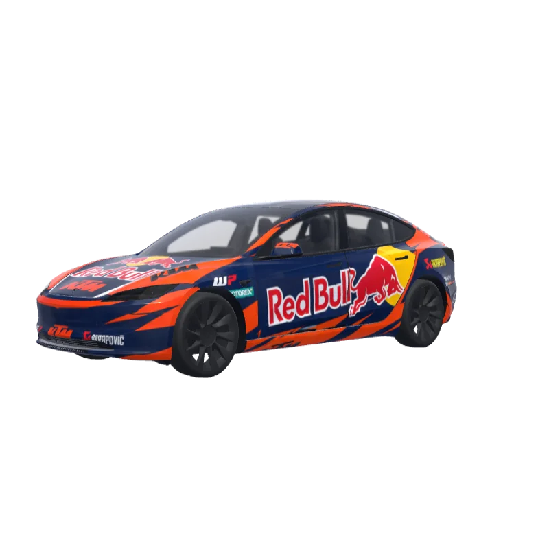 KTM Red Bull Orange & Blue 3D preview